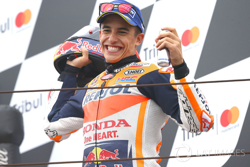 Podium: Race winner Marc Marquez, Repsol Honda Team