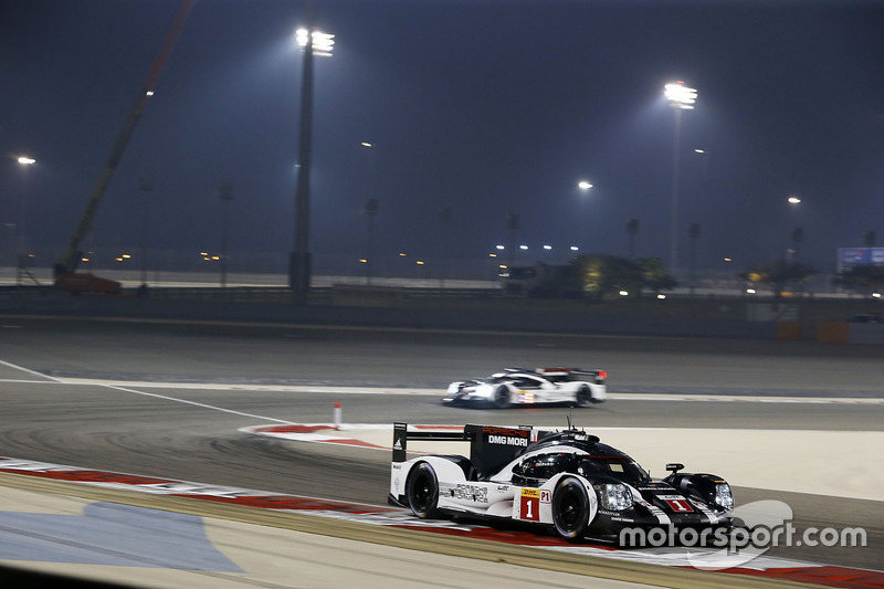 #1 Porsche Team Porsche 919 Hybrid: Timo Bernhard, Mark Webber, Brendon Hartley, #2 Porsche Team Porsche 919 Hybrid: Romain Dumas, Neel Jani, Marc Lieb