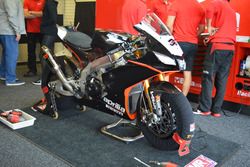 The bike of Lorenzo Savadori, Milwaukee Aprilia World Superbike team