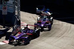 Jose Maria Lopez, DS Virgin Racing, leads Sam Bird, DS Virgin Racing, Robin Frijns, Amlin Andretti F