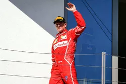 Podio: segundo lugar Kimi Raikkonen, Ferrari