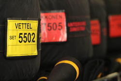 The Pirelli tyres of Sebastian Vettel, Ferrari