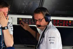 Rob Smedley, Williams Head of Vehicle Performance and Steve Nielson, Williams F1 Sporting Manager