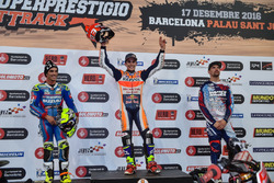Podium: Race winner Marc Marquez; second place Toni Elias; third place Brad Baker