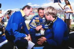 Adrian Newey, Williams F1 Chief Designer, Nigel Mansell, David Brown, Williams Race Engineer