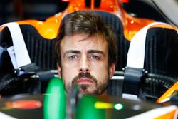 Fernando Alonso, McLaren, in cockpit