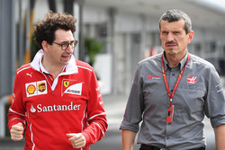 Mattia Binotto, Chief Technical Officer Ferrari e Guenther Steiner, Team Principal Haas F1
