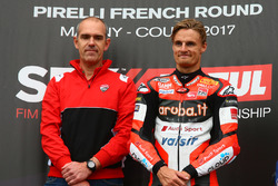 Il vincitore Chaz Davies, Ducati Team