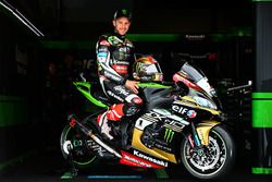 Jonathan Rea, Kawasaki Racing, avec une moto arborant une livrée dorée