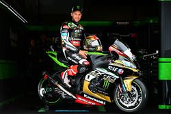 Jonathan Rea, Kawasaki Racing, avec une moto arborant une livrée dorée