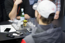 Romain Grosjean, Haas F1 Team, parle aux médias