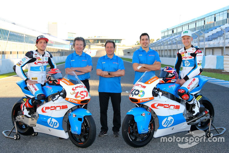 Edgar Pons et Fabio Quartararo, Pons HP 40, avec leur team