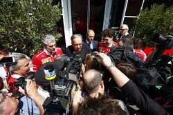 Sergio Marchionne, Presidente Ferrari e CEO di Fiat Chrysler Automobiles, Maurizio Arrivabene, Team