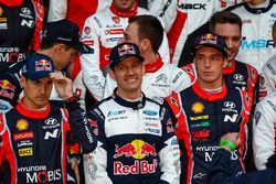 Daniel Sordo, Hyundai Motorsport; Sébastien Ogier, M-Sport; Thierry Neuville, Hyundai Motorsport