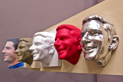 The process of creating Alexander Rossi's image for the Borg-Warner Trophy begins with photos and studio sitting with Rossi, then transforms from clay to ceramic to wax and finally to the sterling silver image that is seen on the historic trophy