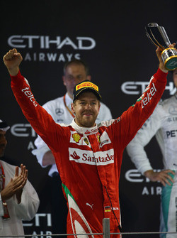 Podium: third place Sebastian Vettel, Ferrari