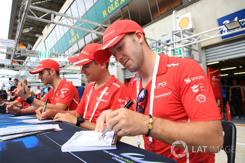 Davide Rigon, Sam Bird, Miguel Molina, AF Corse