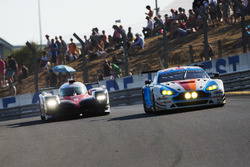 #99 Beechdean AMR Aston Martin Vantage GTE: Andrew Howard, Ross Gunn, Oliver Bryant, #8 Toyota Gazoo Racing Toyota TS050 Hybrid: Anthony Davidson, Sébastien Buemi, Kazuki Nakajima