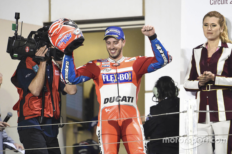 Podium: second place Andrea Dovizioso, Ducati Team