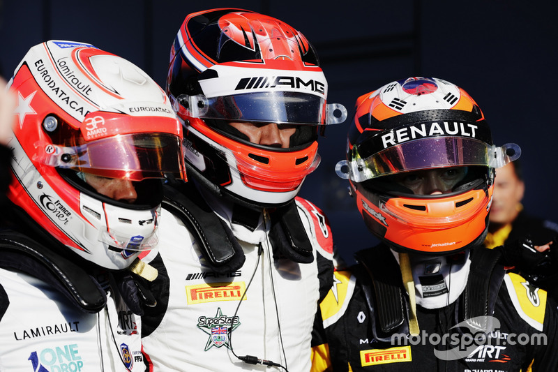 Jack Aitken, ART Grand Prix.George Russell, ART Grand Prix.Anthoine Hubert, ART Grand Prix