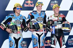 Poleman Alex Marquez, Marc VDS, segundo clasificado Franco Morbidelli, Marc VDS, tercer clasificado