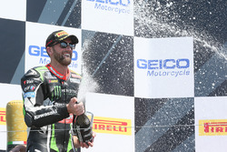 Second place Tom Sykes, Kawasaki Racing