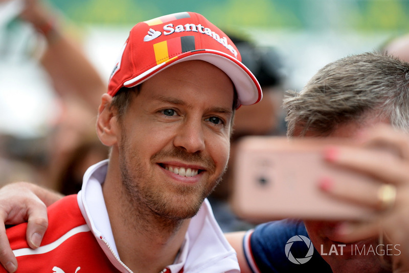 Sebastian Vettel, Ferrari meets the fans at the autograph session