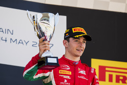 Podium: race winner Charles Leclerc, PREMA Powerteam