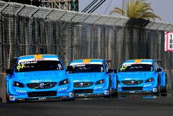 Nestor Girolami, Polestar Cyan Racing, Volvo S60 Polestar TC1; Nicky Catsburg, Polestar Cyan Racing,