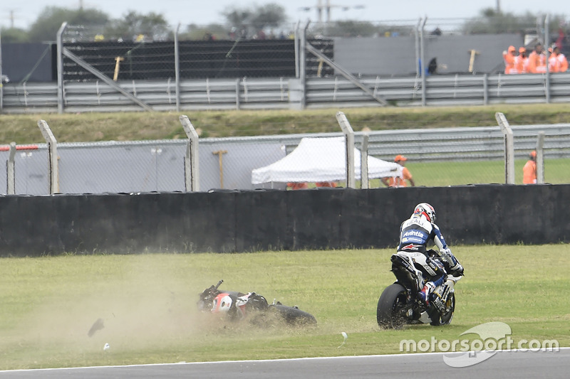 Jorge Lorenzo, Ducati Team, crash