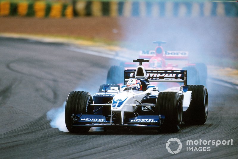 Juan Pablo Montoya, BMW Williams FW23, Michael Schumacher, Ferrari F1 2001,