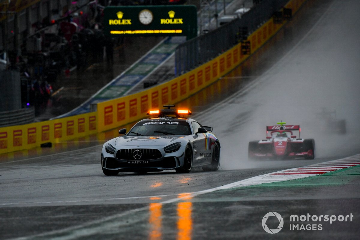 Safety Car leads Frederik Vesti, Prema Racing 