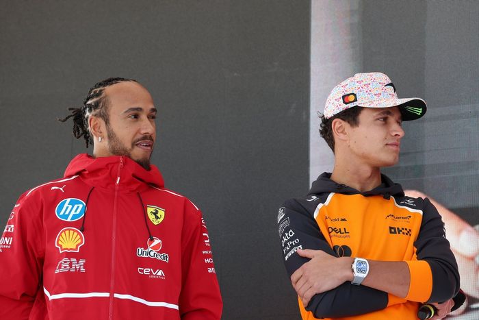 Lewis Hamilton, Ferrari, Lando Norris, McLaren