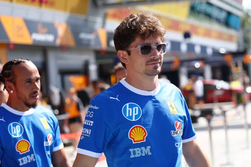 Charles Leclerc, Ferrari, Lewis Hamilton