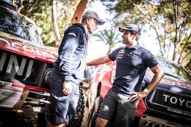Stephane Peterhansel and Nasser Al-Attiyah