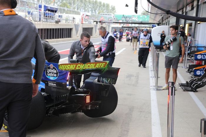 Detalle del difusor del McLaren MCL34