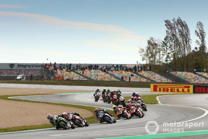 Start der Superbike-WM 2019 in Magny-Cours: Jonathan Rea, Kawasaki Racing Team, führt