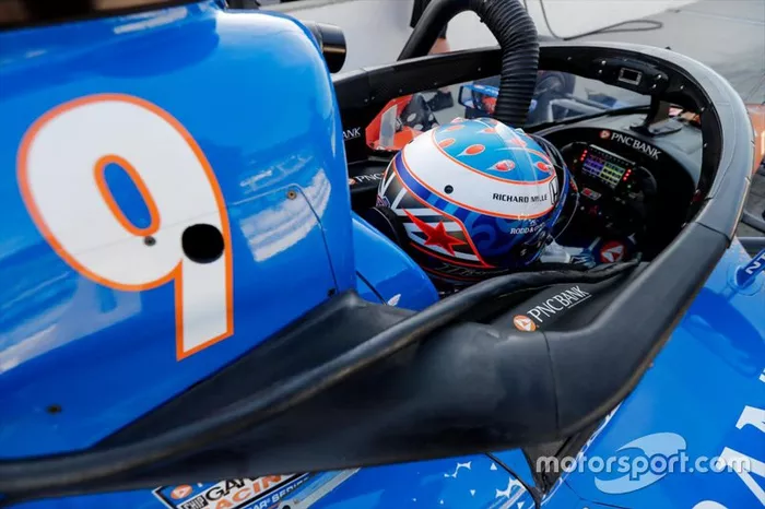 Scott Dixon, Chip Ganassi Racing Honda avec l'Aeroscreen 