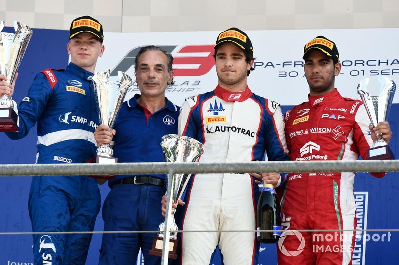 Robert Shwartzman, PREMA Racing Pedro Piquet, Trident Jehan Daruvala, PREMA Racing