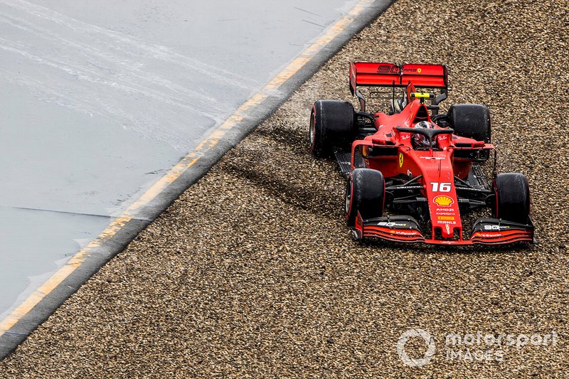 Charles Leclerc, Ferrari SF90, kecelakaan