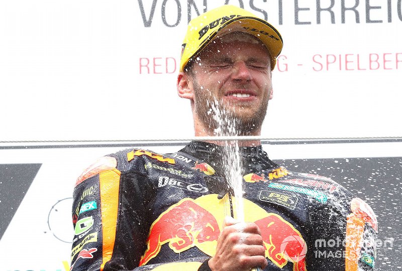 Podium: winner Brad Binder, KTM Ajo
