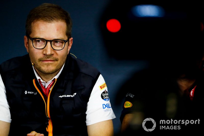 Andreas Seidl, Team Principal, McLaren, in the Press Conference