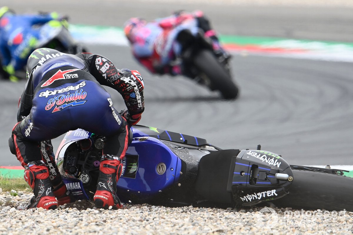 Caída Fabio Quartararo, Yamaha Factory Racing