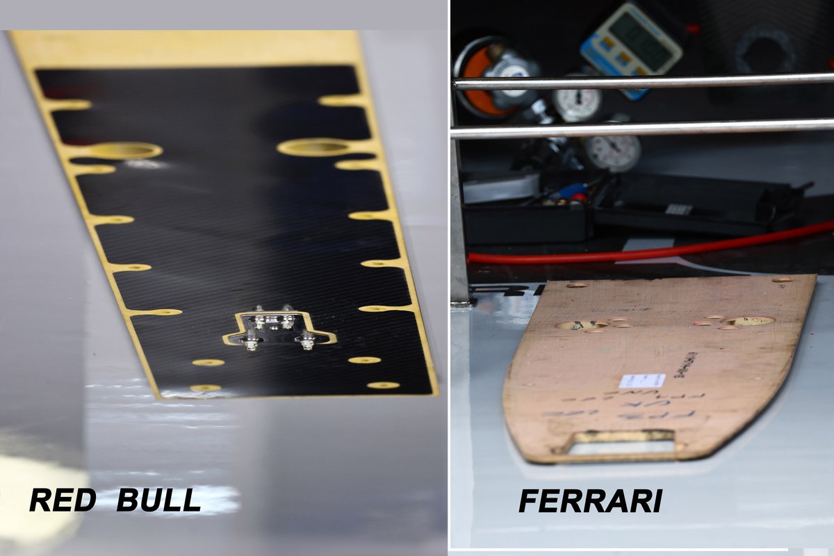 Red Bull RB18 vs. Ferrari F1-75: Unterboden-Platte