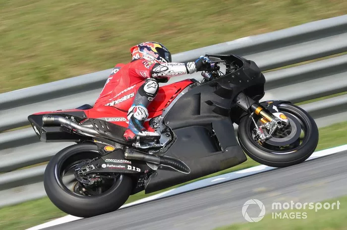 La moto d'Andrea Dovizioso, dotée d'un nouveau carénage