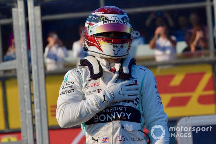 Lewis Hamilton, Mercedes AMG F1, celebra