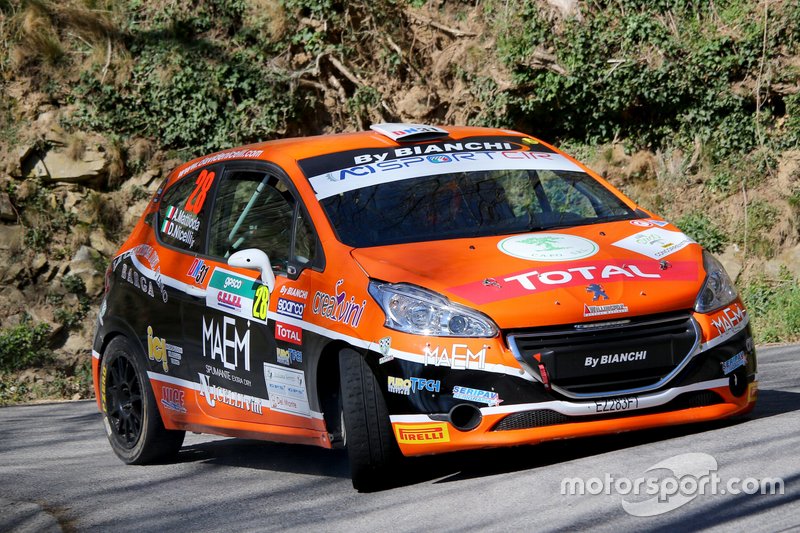 Davide Nicelli, Alessandro Mattioda, Peugeot 208 R2 #28, La Superba