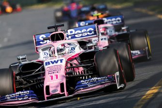 Sergio Perez, Racing Point RP19 ve Lance Stroll, Racing Point RP19