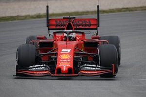 Sebastian Vettel, Ferrari SF90, avec des capteurs aéro