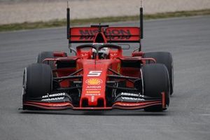 Sebastian Vettel, Ferrari SF90 with aero sensors